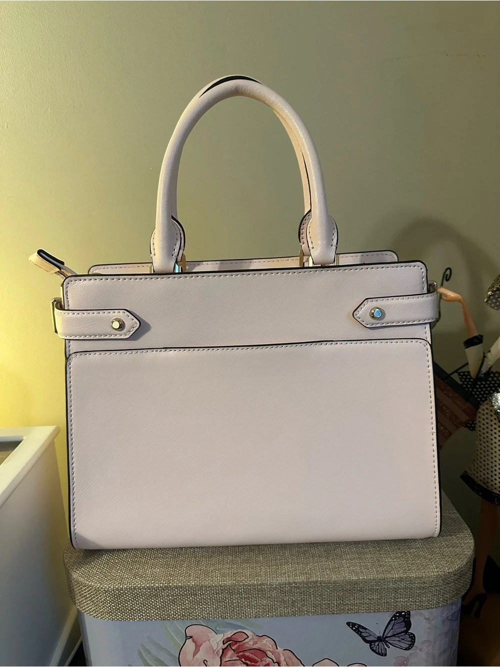 kate spade Staci Blush Pink Leather Medium Crossbody Satchel
